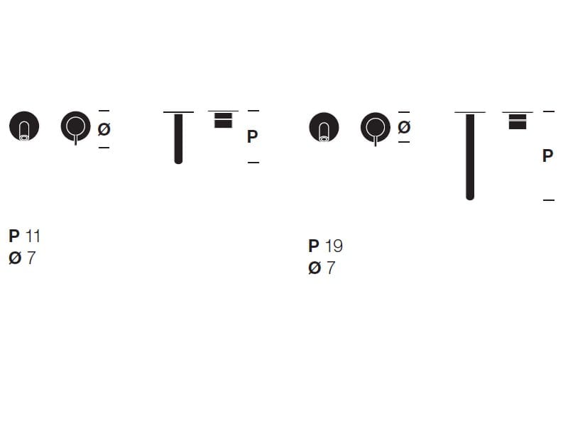 Настенный смеситель для раковины из нержавеющей стали с 2 отверстиями Rexa MAE ARCH-00150487 - Вид №2