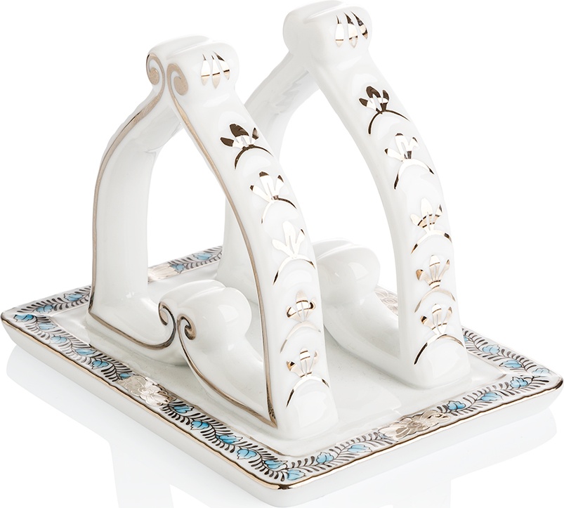 10619763 Herend Подставка для салфеток 11см "Аппони" (платина) Фарфор 