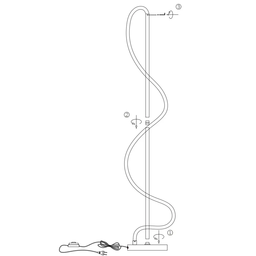 Дизайнерский светодиодный торшер Santreyd FR6059FL-L60BS с регулируемой подсветкой 89336003 STLM-0925890 - Вид №11