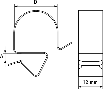 52090709 Крепление для труб  Britclips® GAM8 Клипсы для стальных балок для балок WALRAVEN  - Вид №1