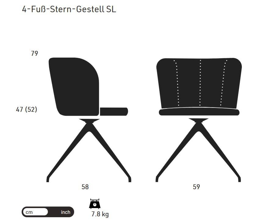 Мягкое вращающееся кресло KFF Линия Gaia ARCH-00119196 - Вид №11