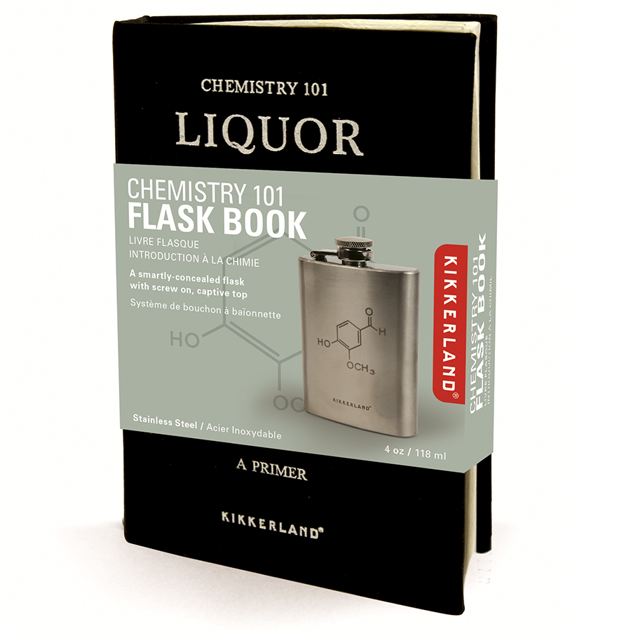 BA24 Фляга Учебник по химии, 100 мл Kikkerland  - Вид №10