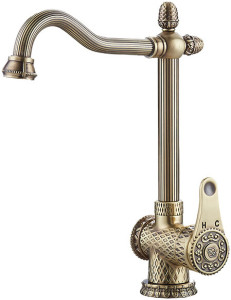 Смеситель ZorG Antic A 423 K-BR для кухонной мойки, бронза