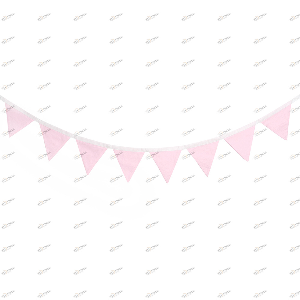 Гирлянда из 8 флажков Simple Pink VAMVIGVAM SIMPLE PINK 282181 Розовый Santreyd 