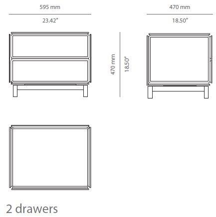 PRADDY Прямоугольная тумбочка из дерева с ящиками Barbican Tr008 - Вид №3