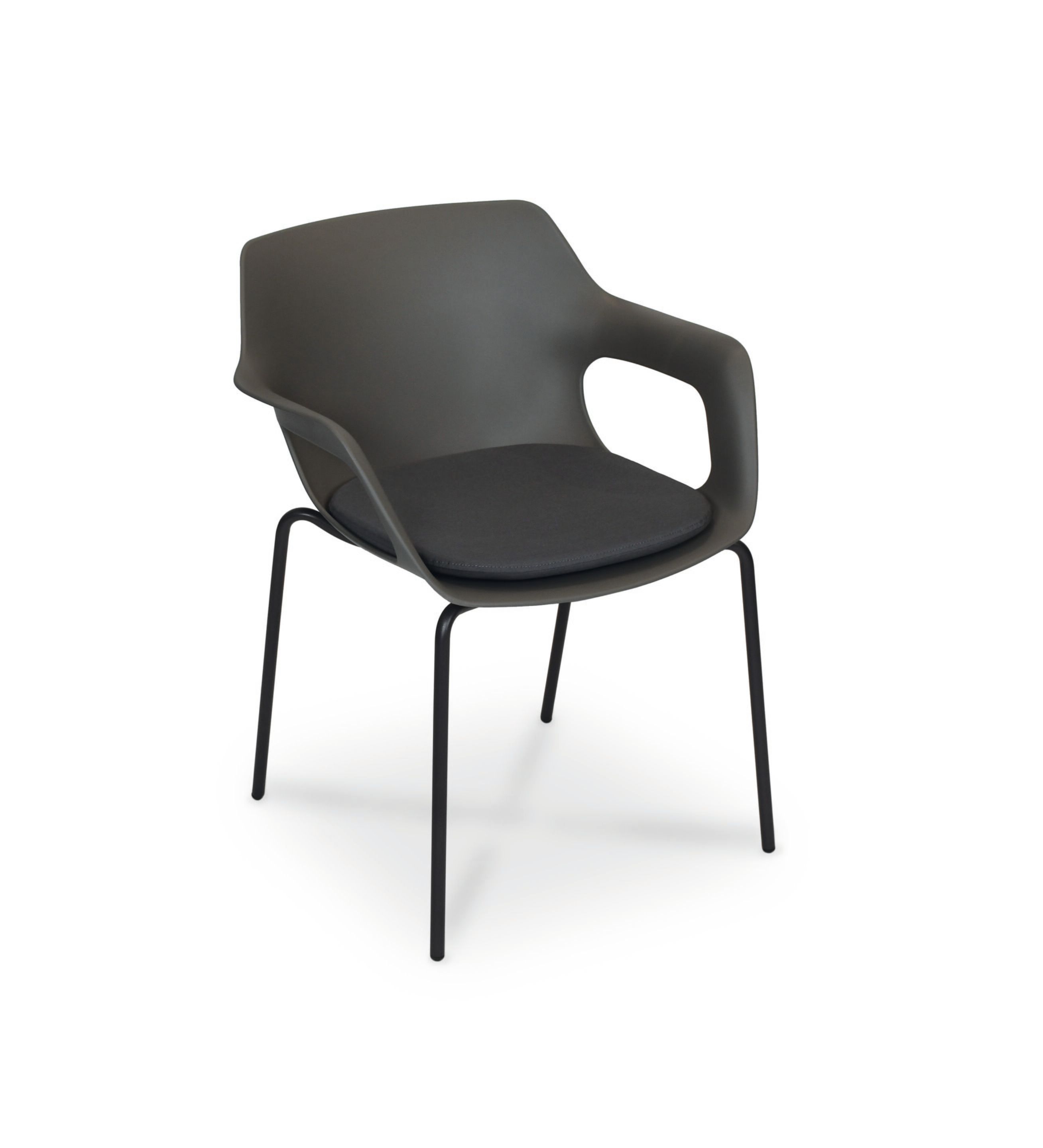 Рециркулированный пластиковый штабелируемый стул с подлокотниками FISCHER MÖBEL Tempus ARCH-00012753 - Вид №10