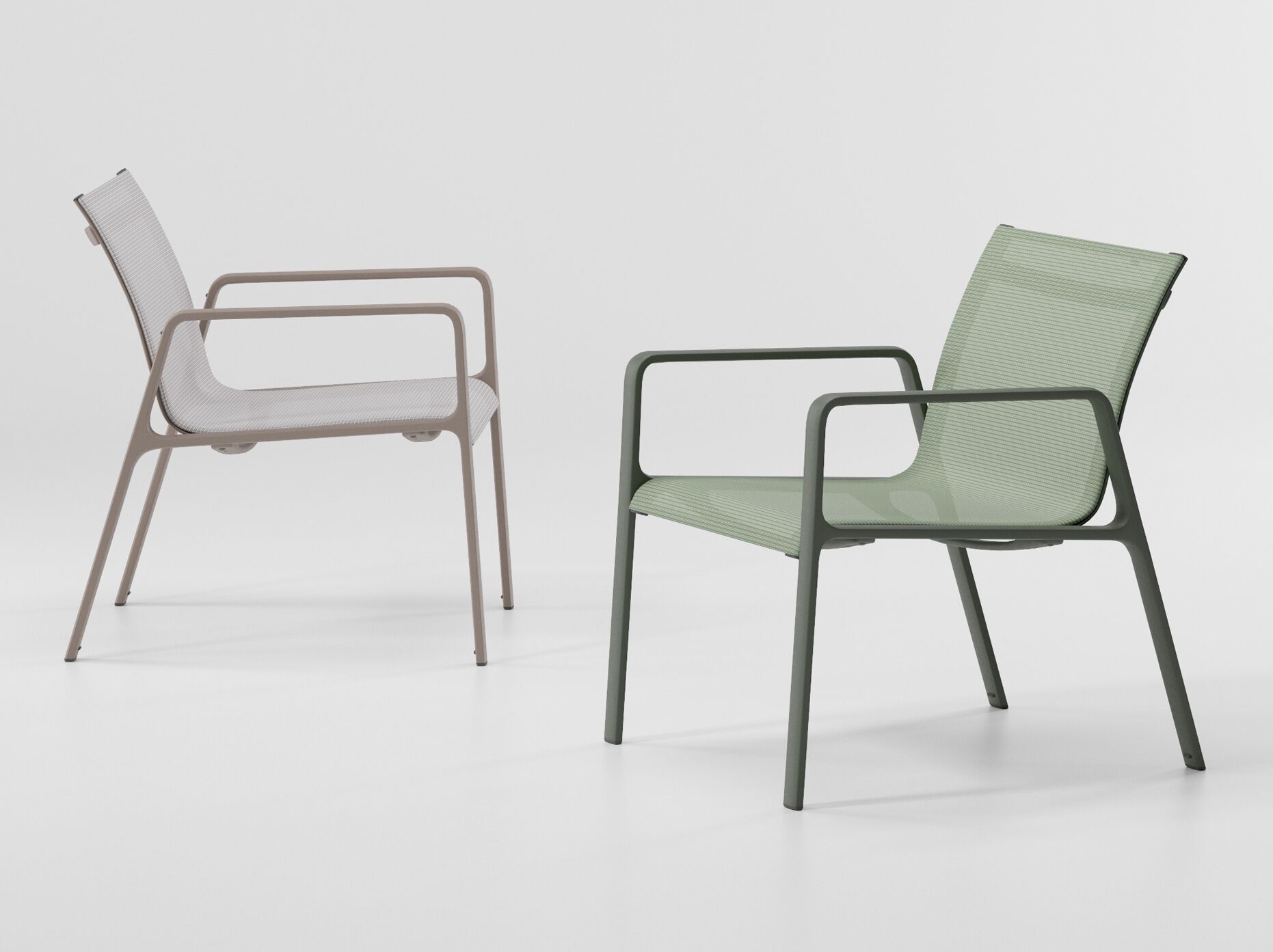 Ткань сад стул с подлокотниками Kettal Park Life ARCH-00036316