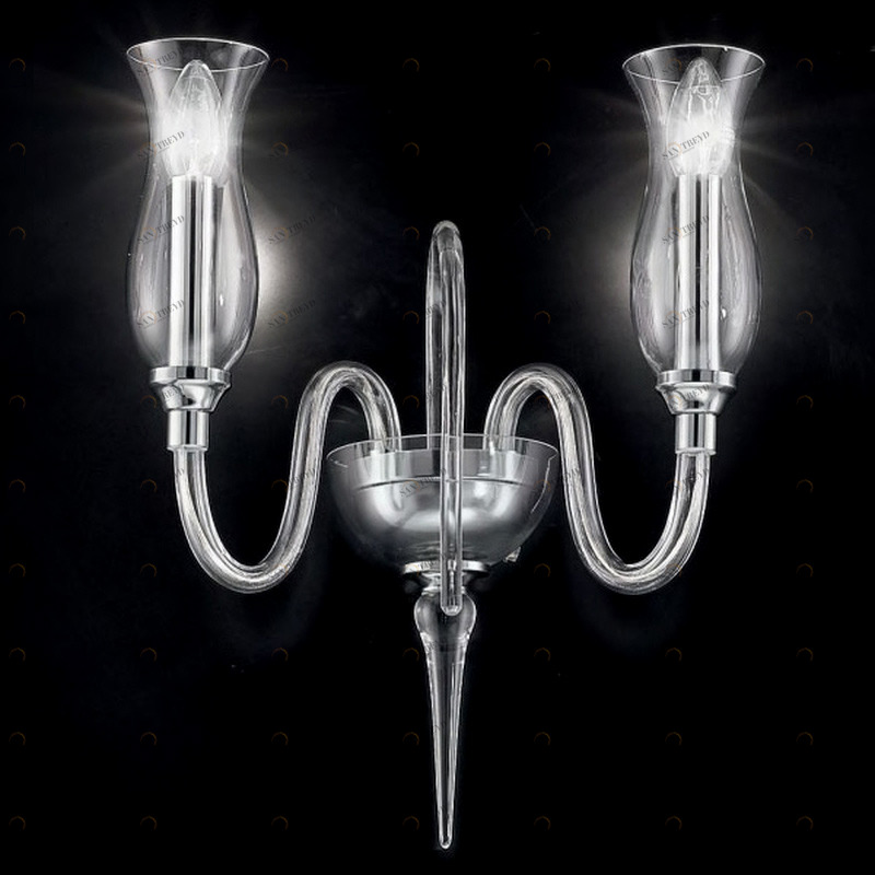 Бра 1020/A2 K CR от Sylcom SYLCOM СВЕЧА 245925 Прозрачный;хром 