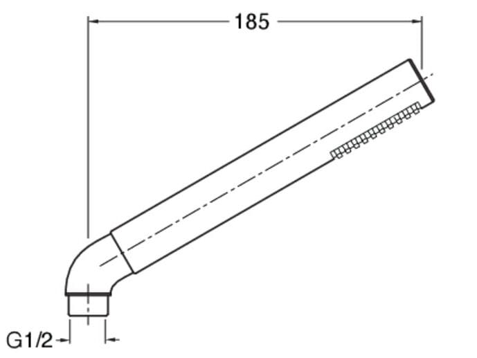 Ручной душ ABS с системой защиты от накипи CRISTINA Rubinetterie CRIPD109 ARCH-00128016 - Вид №1