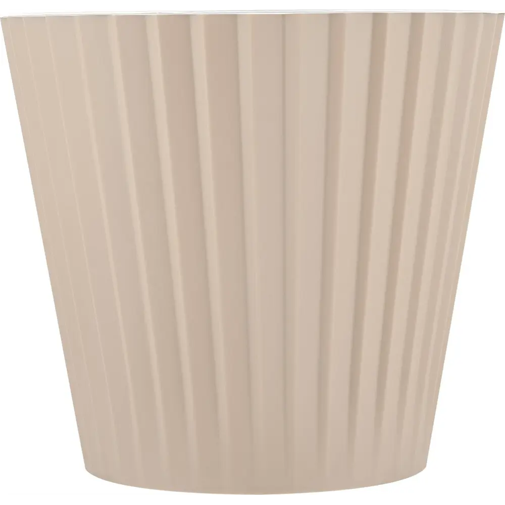 Горшок цветочный Ingreen Sand ø19 h17.7 см v3.3 л пластик молочный шоколад STLM-2035986 - Вид №1