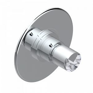 G2H-5100BR Ручка регулировки с круглой накладкой для термостата THG, арт.5100A 1/2" и 5200A 3/4" (термостаты см. на стр. 451) Thg-paris Le 9 Howlite Хром