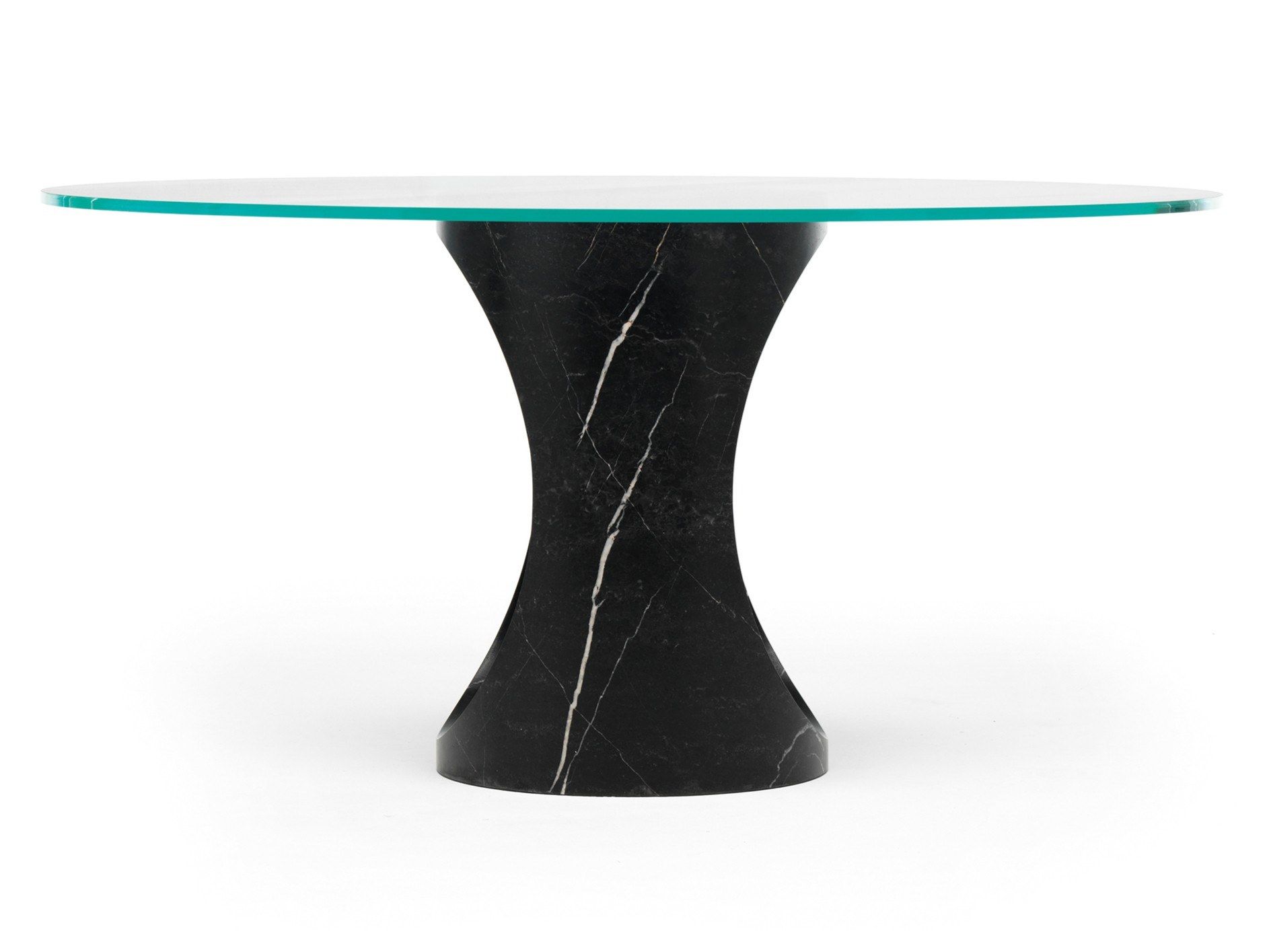 Круглый мраморный стол и хрустальная столешница EPÒNIMO Roll ARCH-00024210 - Вид №1