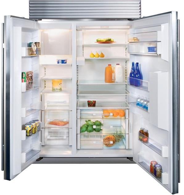 Sub-Zero Встраиваемый двухдверный холодильник из нержавеющей стали с диспенсером для воды класса a +  Icbbi-48sd/s/th  - Вид №1