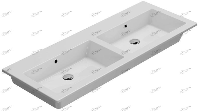 Fo125.bi Подвесная раковина настенная овальная Ceramica Globo FORTY3 белая