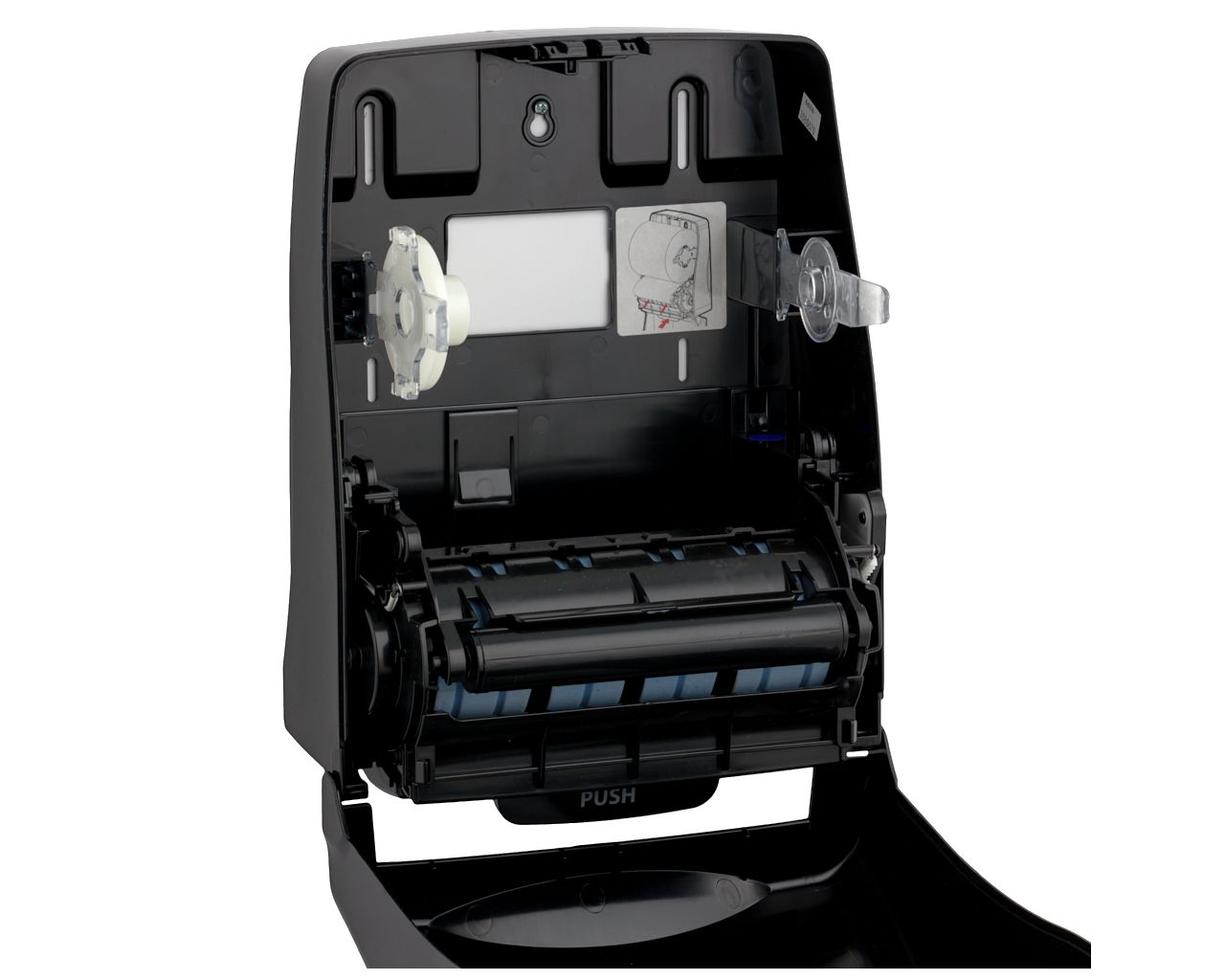 CEC301 ONE AUTOMATIC MAXI механический диспенсер для рулонов бумажных полотенец, АБС-пластик, черный Merida  - Вид №2