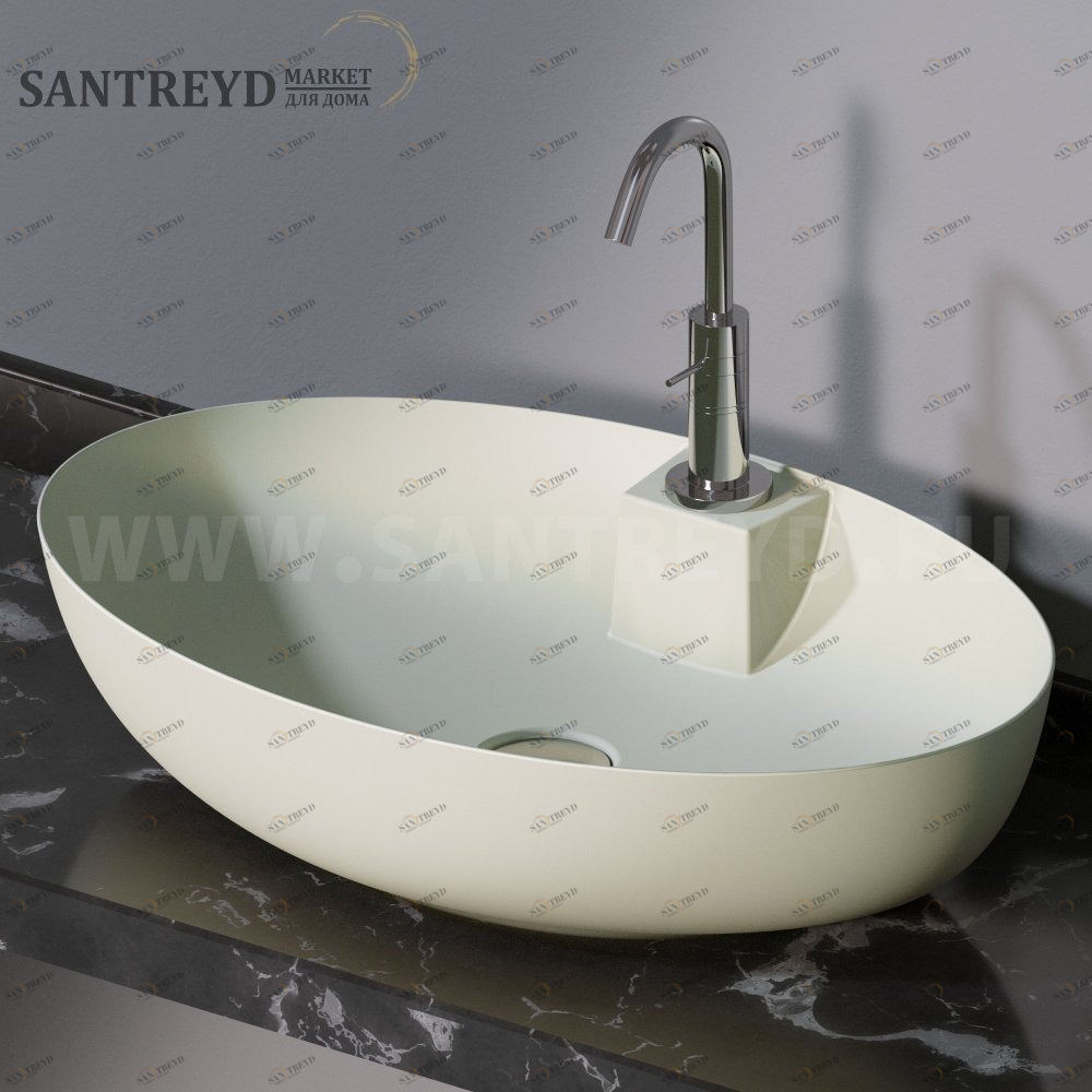 L604130 Накладная раковина на столешницу  овальная A. e T. Italia ELITE AeT ITALIA