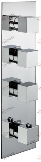 newform Термостатический смеситель для душа с тарелкой Termostatici multiutenza 3 uscite 67643e