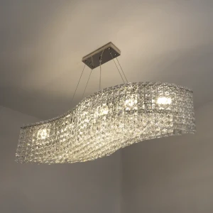 Люстра подвесная Diona 8 ламп 18 м² цвет хром/прозрачный