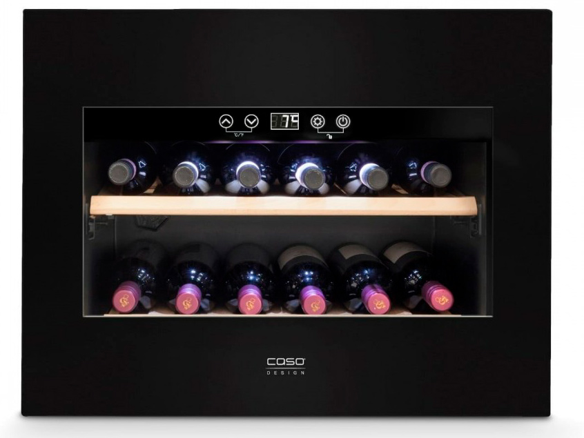 5351859 Встраиваемый винный шкаф CASO WineDeluxe E 18 черный STDN-0024851 - Вид №2