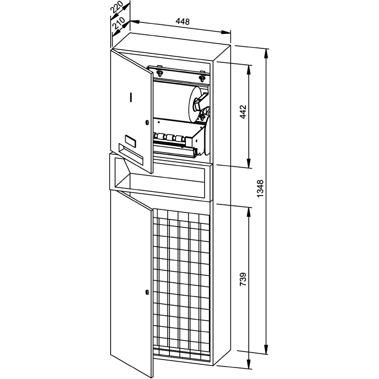 722977 Комбинированный бумажный рулон с батарейным питанием/отходами WP5456 WAGNER_EWAR Wagner Ewar  - Вид №1