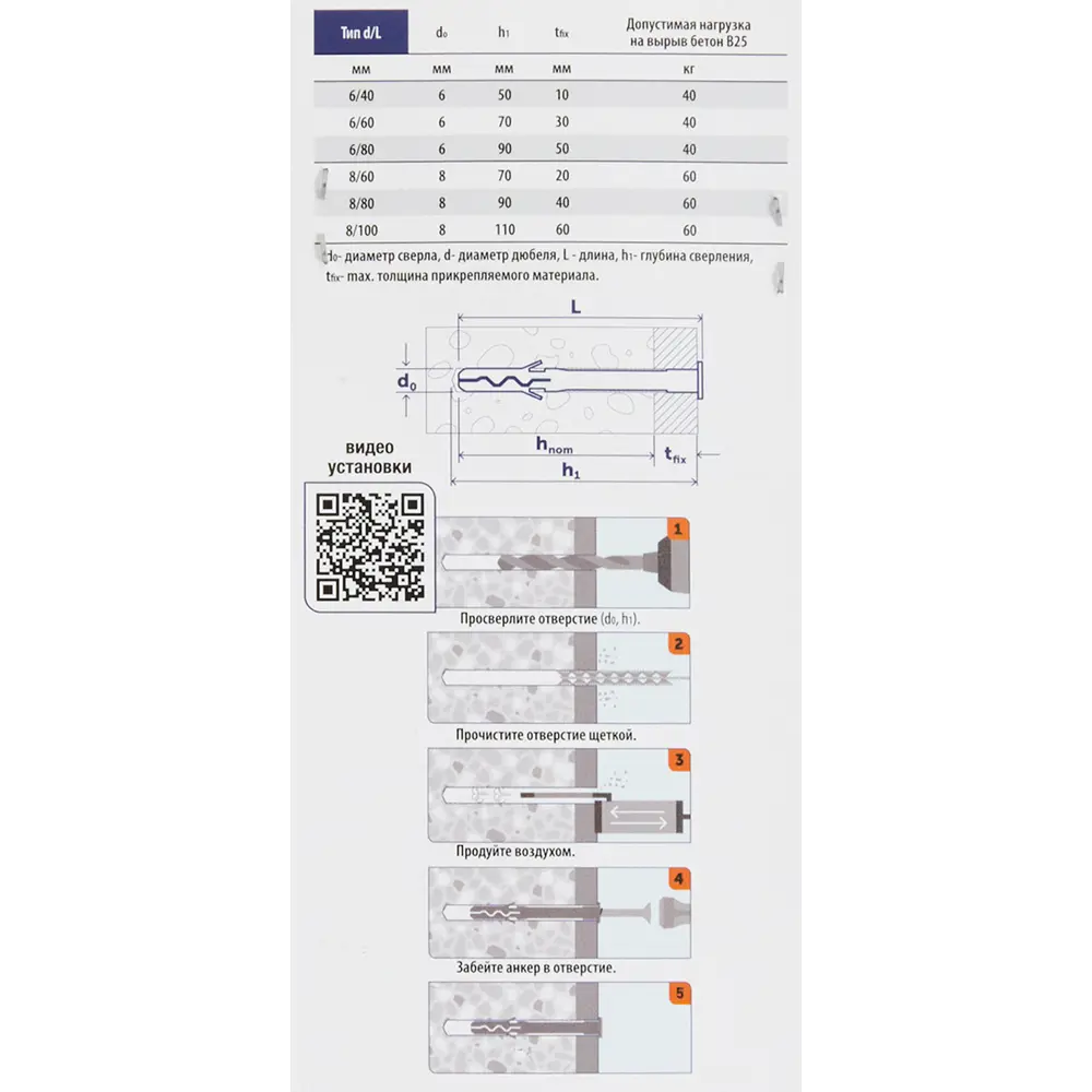 Дюбель-гвоздь SORMAT 6×60 мм с цилиндрической манжетой (10 шт) 84257514 STLM-1582528 - Вид №5