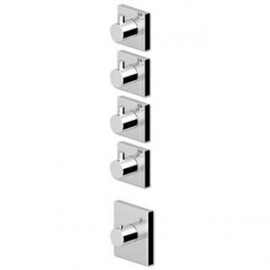 ZP8662 - R97823 Встроенный термостатический смеситель для душа 1/2 "с 4-мя запорными кранами. Zucchetti Pan