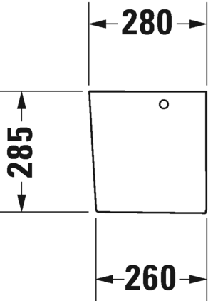 0858300000 Полупьедестал для раковины овальная Duravit Durastyle - Вид №7
