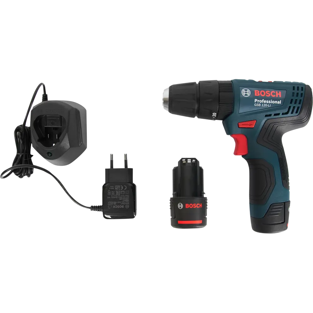 Дрель-шуруповерт аккумуляторная ударная Bosch Professional GSB 120 06019G8100, 12 В Li-ion 2x2 Ач 82449657 STLM-2087275  - Вид №5
