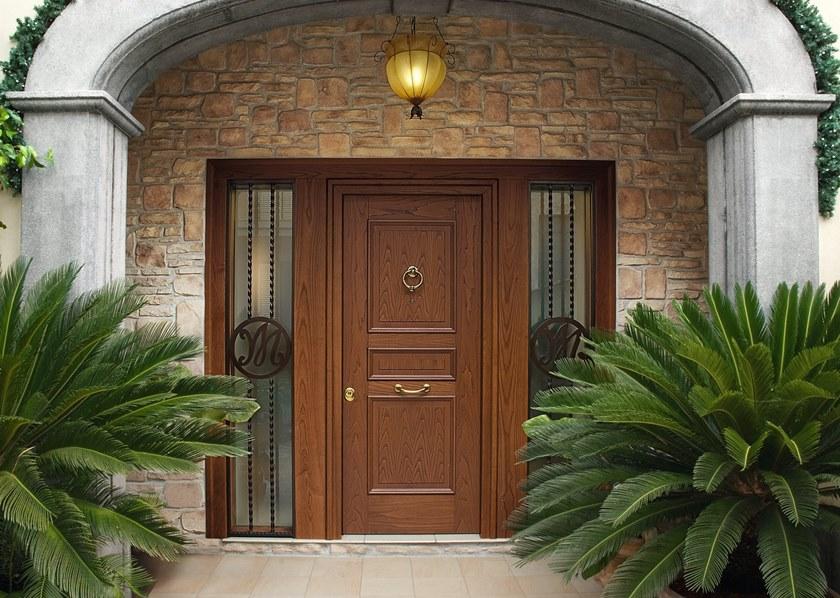 OIKOS VENEZIA Бронированная деревянная входная дверь со стеклянными панелями Evolution sun-id-1432353 - Вид №13