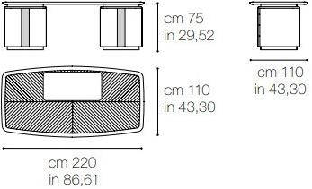 Grilli стол письменный York 820101 - Вид №3