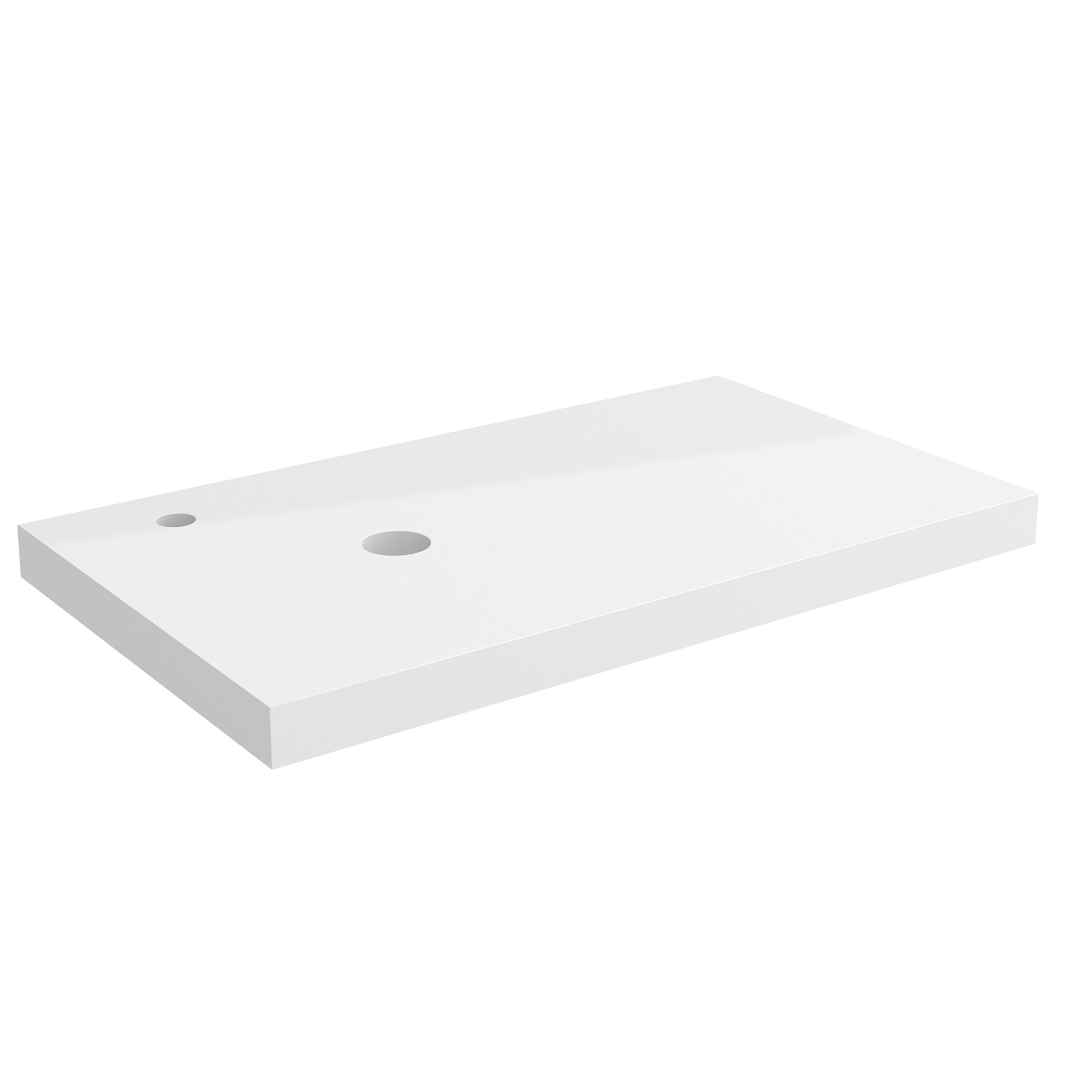 23173 SALGAR Столешница механизированная от 1401 до 1800 GLOSS WHITE 50 мм Глянцевый белый 