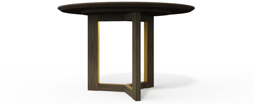 HMD INTERIORS Круглый обеденный стол из дерева Tri sun-id-1383893 - Вид №3