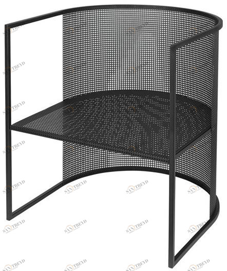 Kristina Dam Studio Кресло из стали с порошковым покрытием с подлокотниками sun-id-1503468