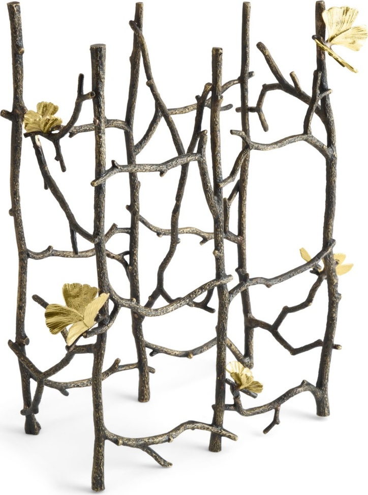 10663676 Michael Aram Подставка для бутылок Michael Aram Бабочки гинкго 37см, латунь Латунь 