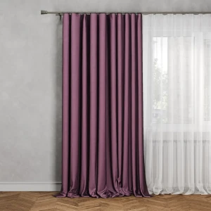 INSPIRE Looks - Фиолетовая штора из рогожки 200x260 см 82735255