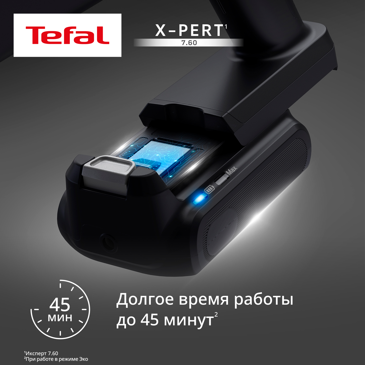5480956 Пылесос  вертикальный  Tefal TY6А31WO  фиолетовый STDN-0136887 - Вид №9