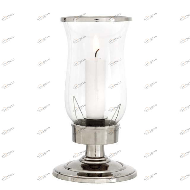 Подсвечник стеклянный на серебряной ножке Princess от Eichholtz EICHHOLTZ EICHHOLTZ 060314 Прозрачный 