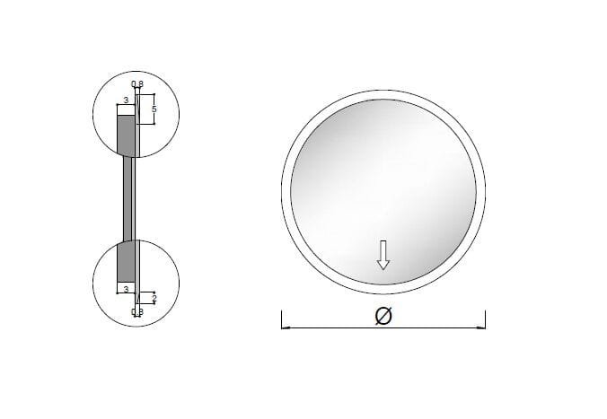 Настенное круглое зеркало ARTELINEA ANELLO ARCH-00104501 - Вид №2