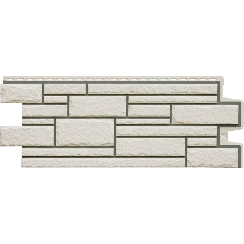 Фасадная панель Grand Line Камелот 992x392 мм молочный шов RAL 7006 0.39 м² Design STLM-2123718