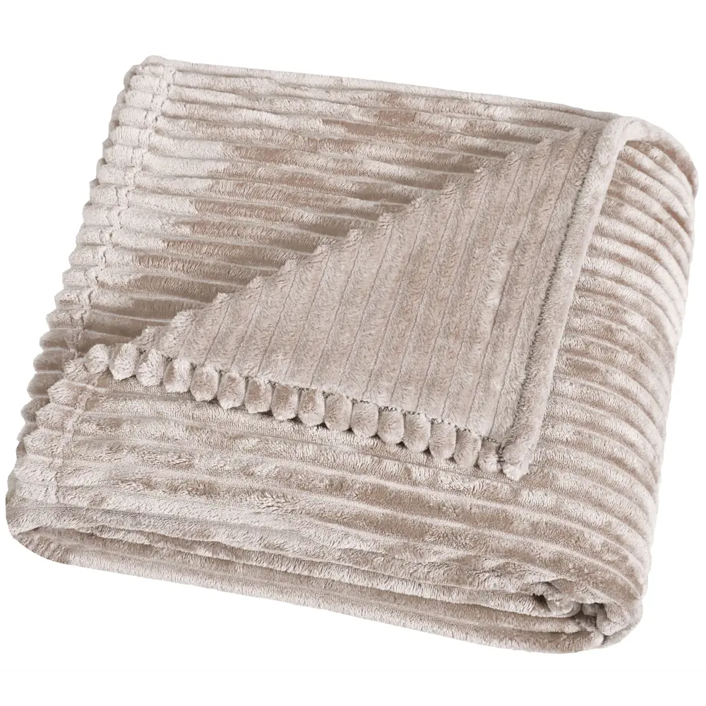 Плед Strips 150x200 см велсофт цвет розовый 89128735 STLM-2065602 Santreyd