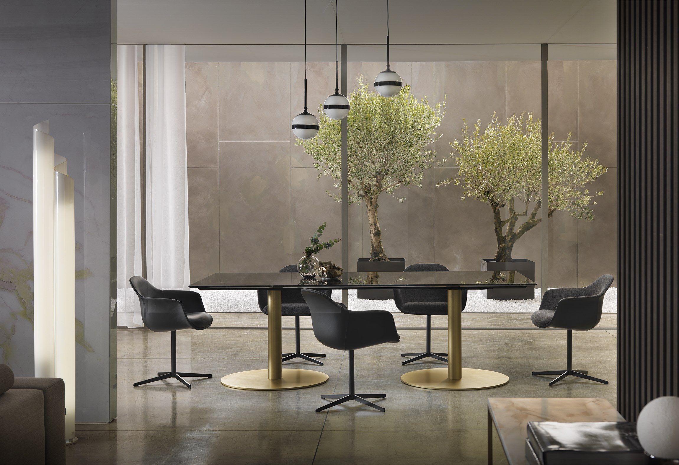 Кожаный стул с подлокотниками Marelli Chia ARCH-00009473 - Вид №2