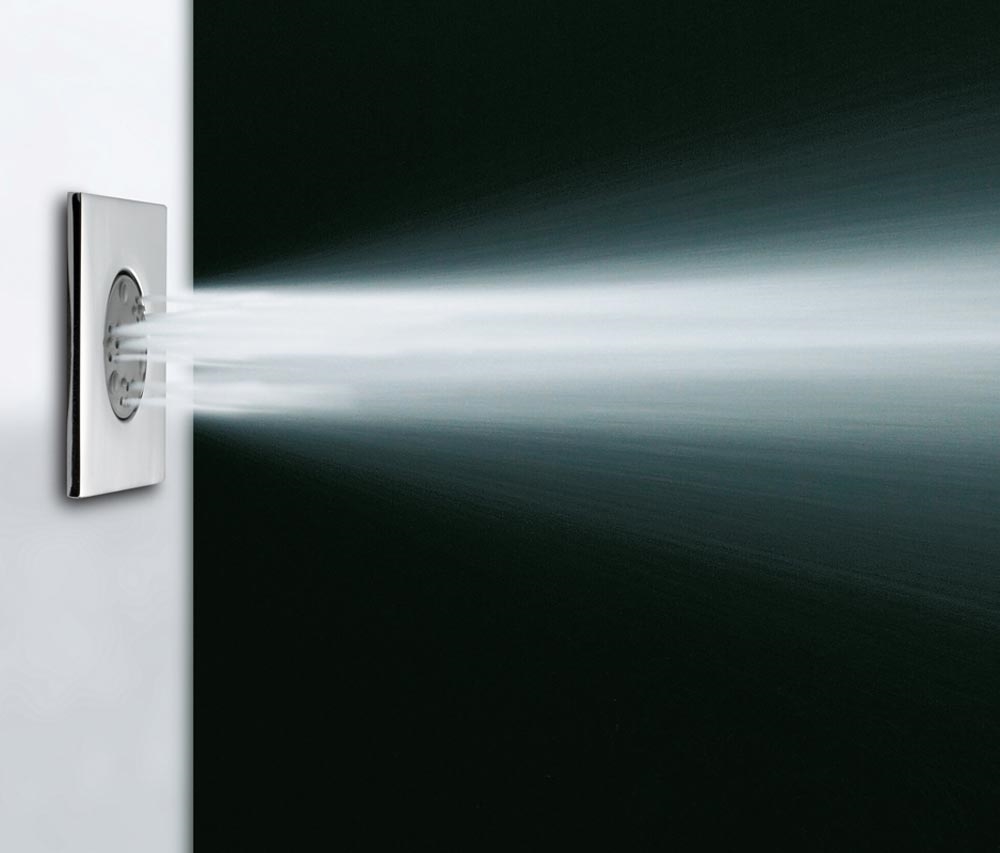 I02142 Потолочный & настенный душ Cubic Flat 40 x 40 mm - Mas - Box BOSSINI  - Вид №1