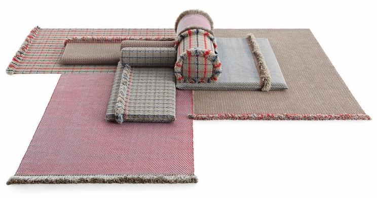 GAN Однотонный прямоугольный коврик из полипропилена для улицы Garden layers sun-id-1433150 - Вид №5