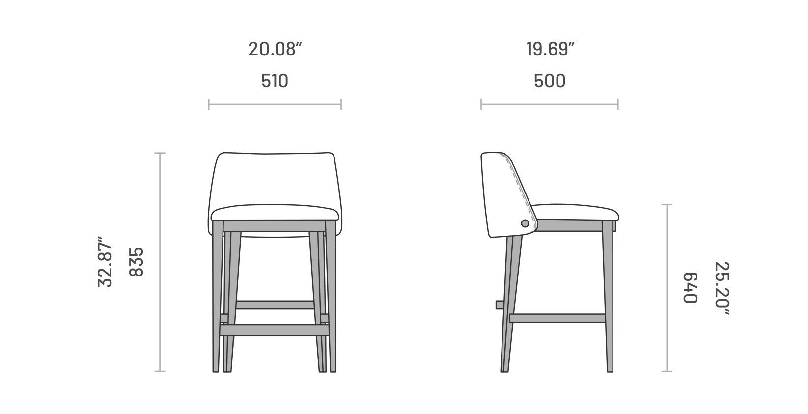 Ткань кухня мягкий стул Domkapa Louise ARCH-00136054 - Вид №5