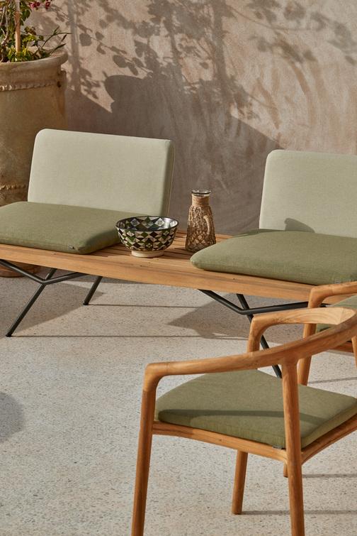 MNST436 Диван модульный 1-мест. лава iroko 130 Manutti San - Вид №6