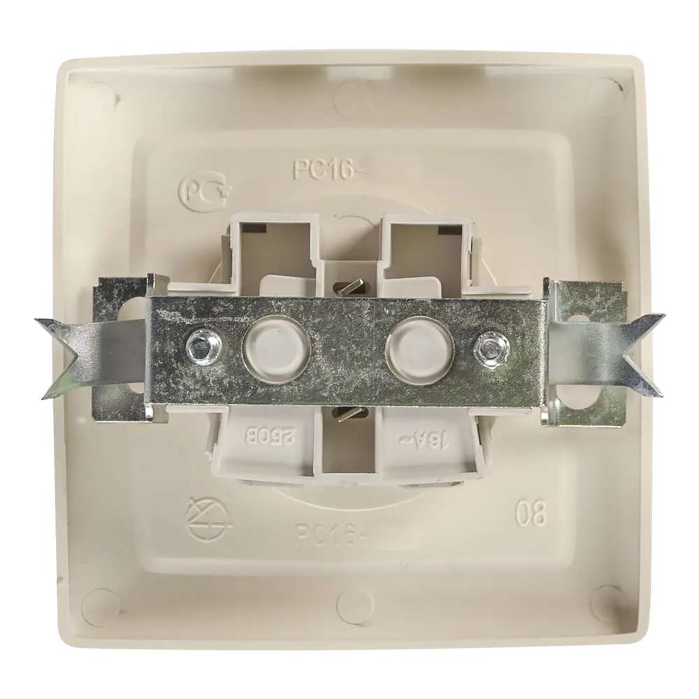 Розетка встраиваемая Reone без заземления, цвет бежевый STLM-2011464 - Вид №2