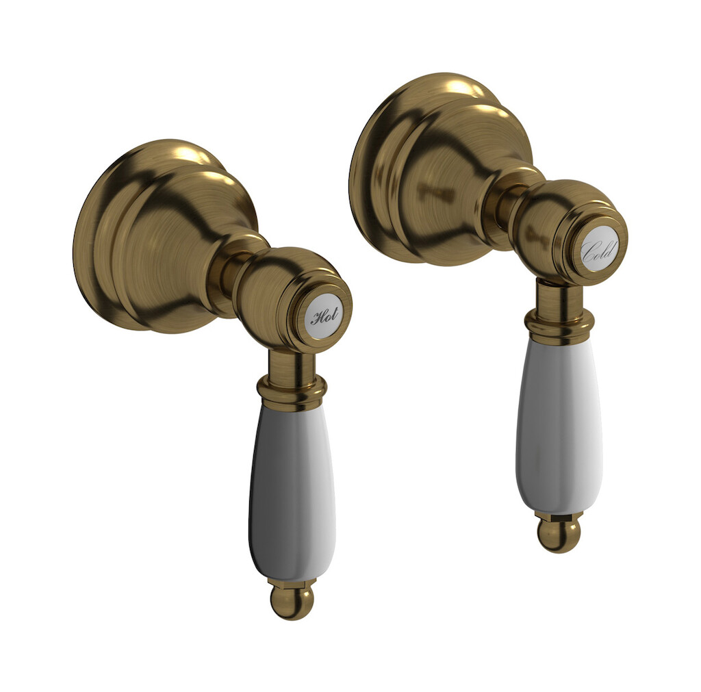 Встроенный смеситель для душа на 2 отверстия на 1 потребителя. WE ARE IB hl400bb_2 Antique Bronze Hermes