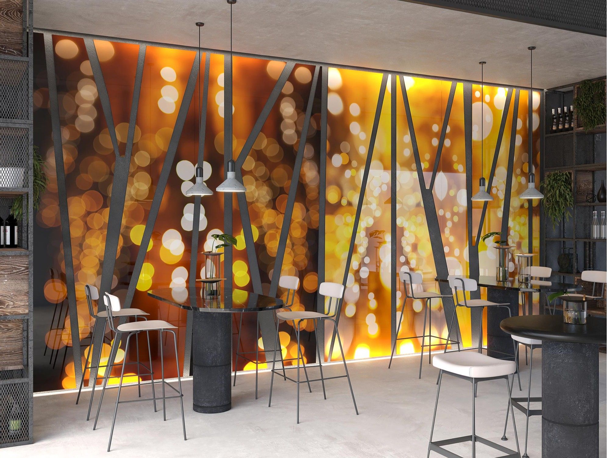 Декоративная панель из алюминия, стекла или ПММА Tecnografica Светящиеся дорожки ARCH-00147428