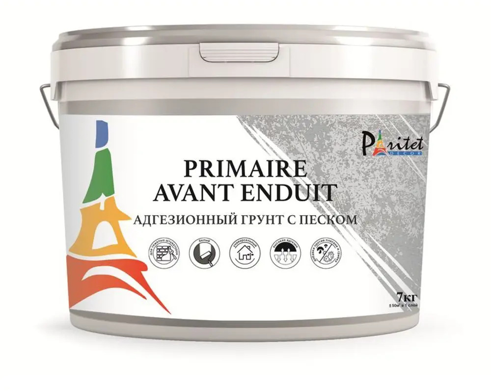 91539626 Грунтовка Paritet Primaire Avant Enduit адгезионная с песком 7 кг STLM-0856916