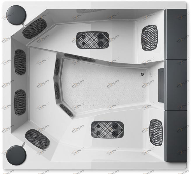 Gruppo Treesse Надземная гидромассажная ванна на 4 места Treesse pool sun-id-1356547